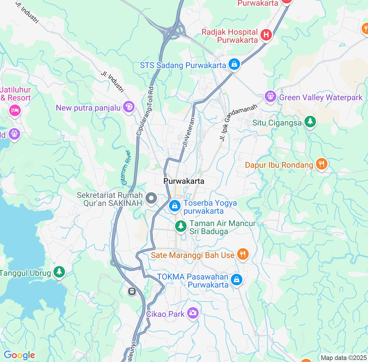 Map image for Intellectual Property Lawyers in Purwakarta and West Java IP firms at coordinates  ; .