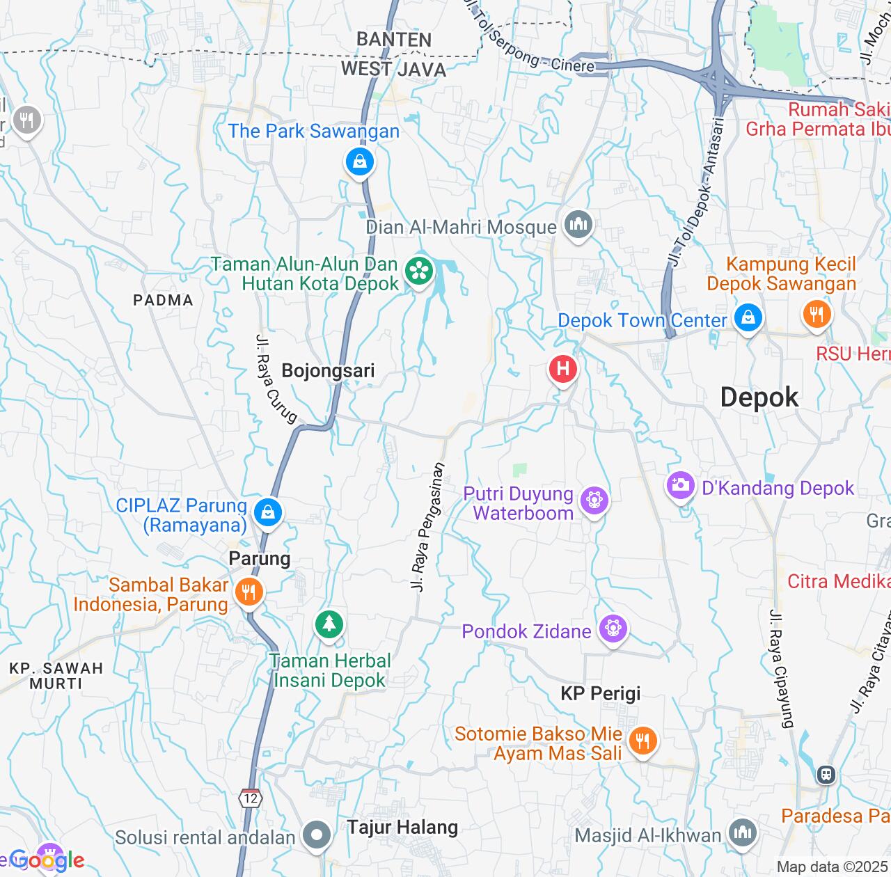 Map image for Intellectual Property Lawyers in Sawangan and West Java IP firms at coordinates  ; .
