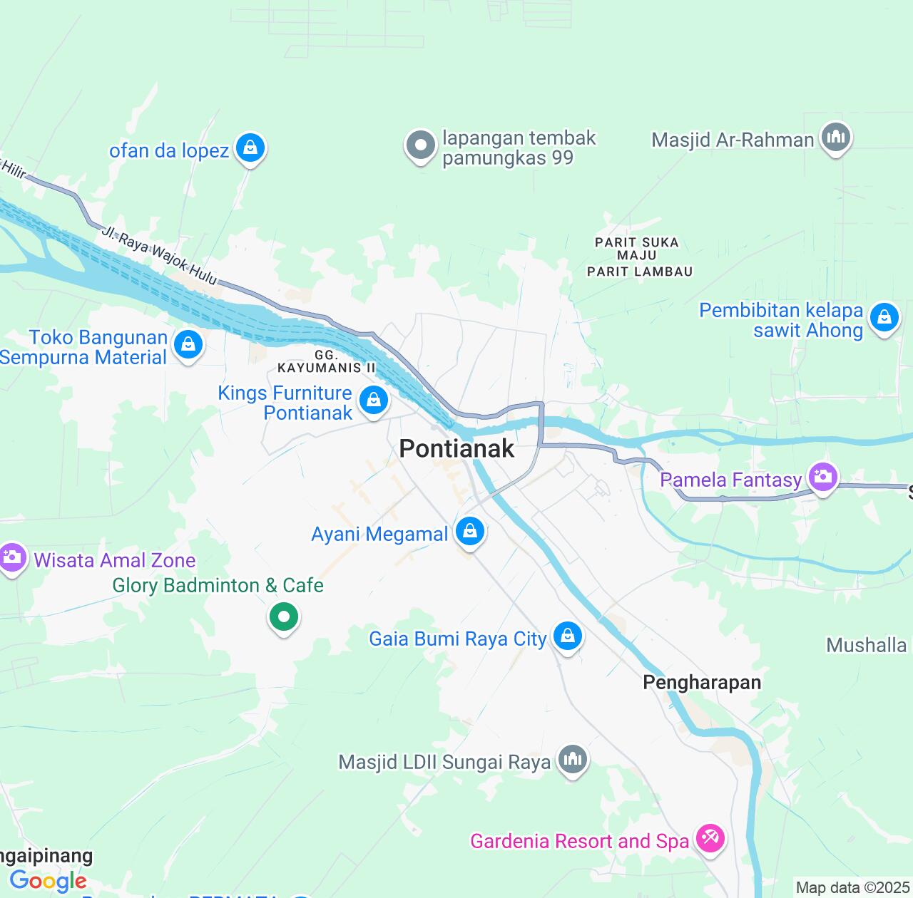Map image for Intellectual Property Lawyers in Pontianak and West Kalimantan IP firms at coordinates  ; .