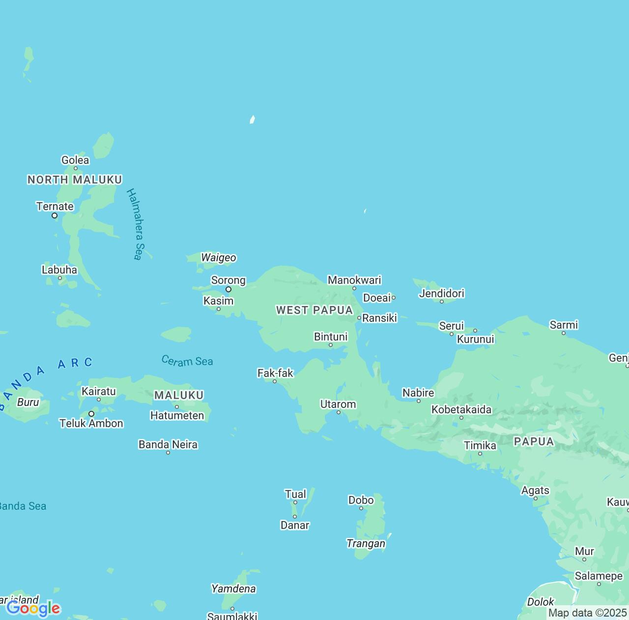 Map image for Intellectual Property Lawyers in West Papua and Indonesia IP firms at coordinates  ; .