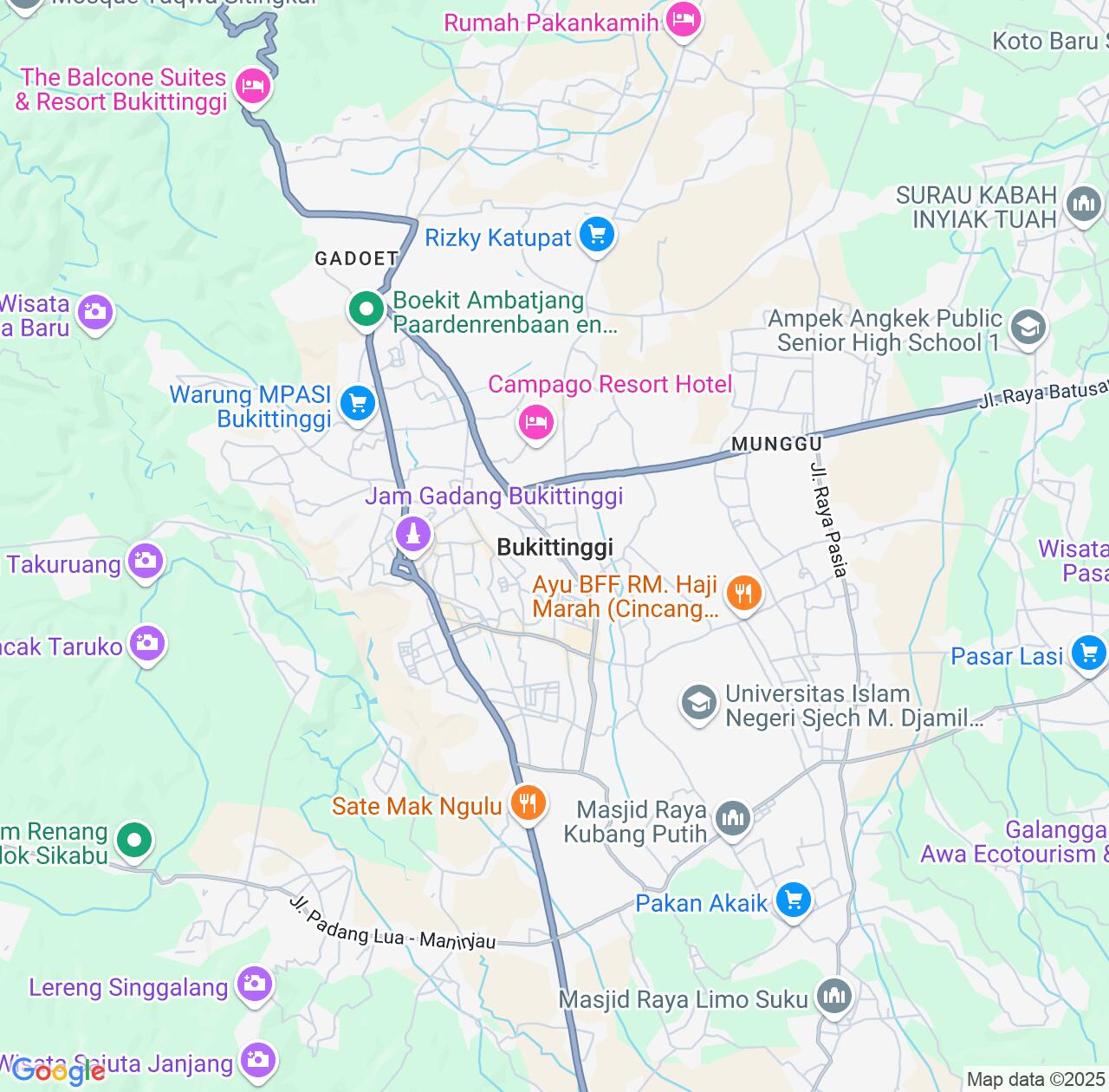 Map image for Intellectual Property Lawyers in Bukittinggi and West Sumatra IP firms at coordinates  ; .
