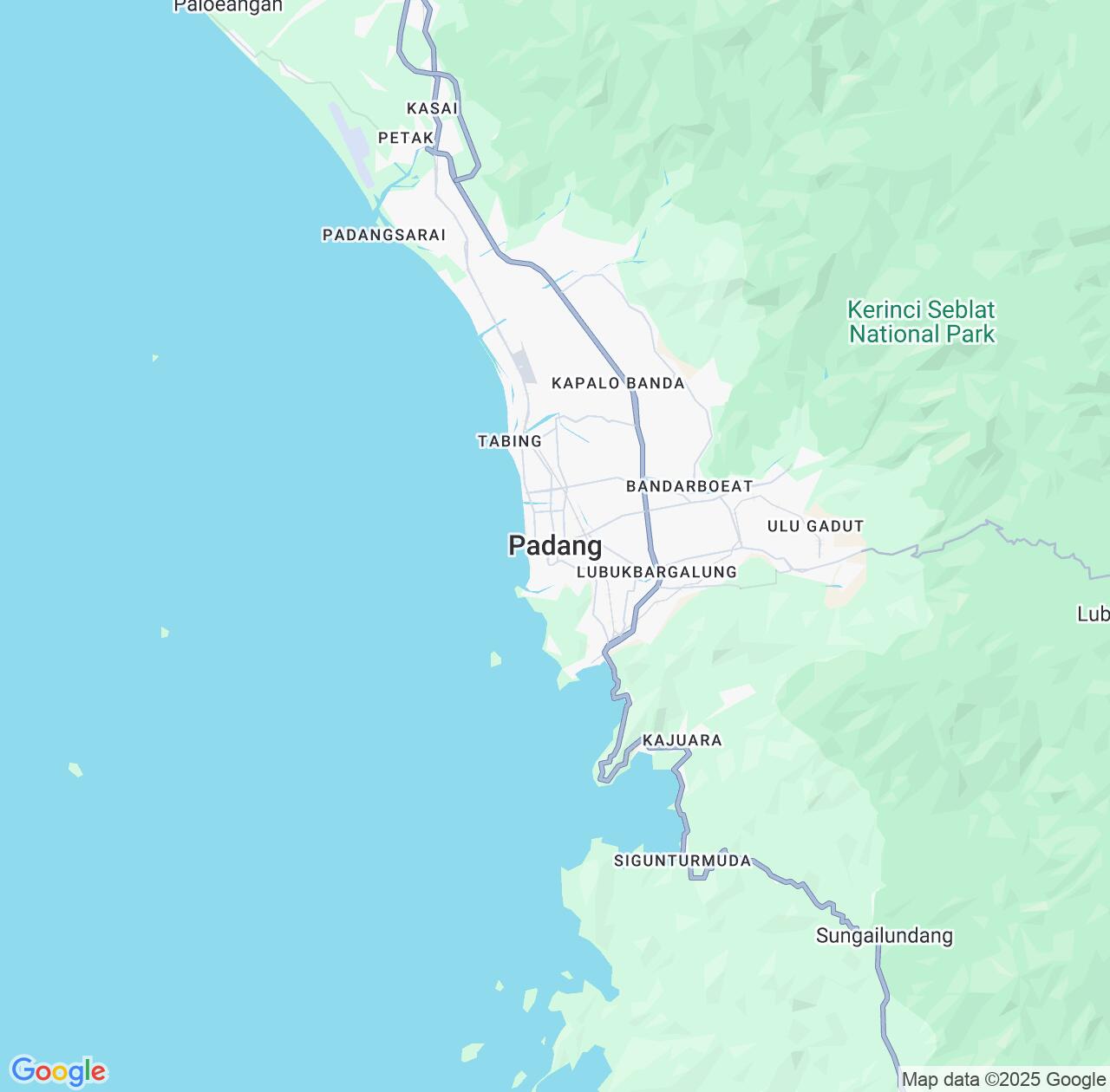 Map image for Intellectual Property Lawyers in Padang and West Sumatra IP firms at coordinates  ; .