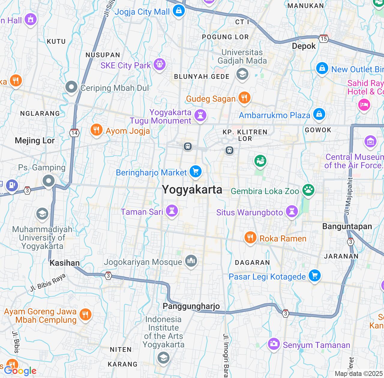 Map image for Intellectual Property Lawyers in Yogyakarta and Indonesia IP firms at coordinates  ; .