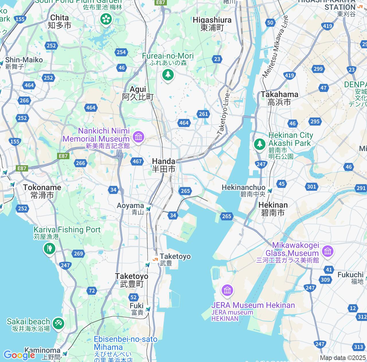 Map image for Intellectual Property Lawyers in Handa and Aichi IP firms at coordinates  ; .
