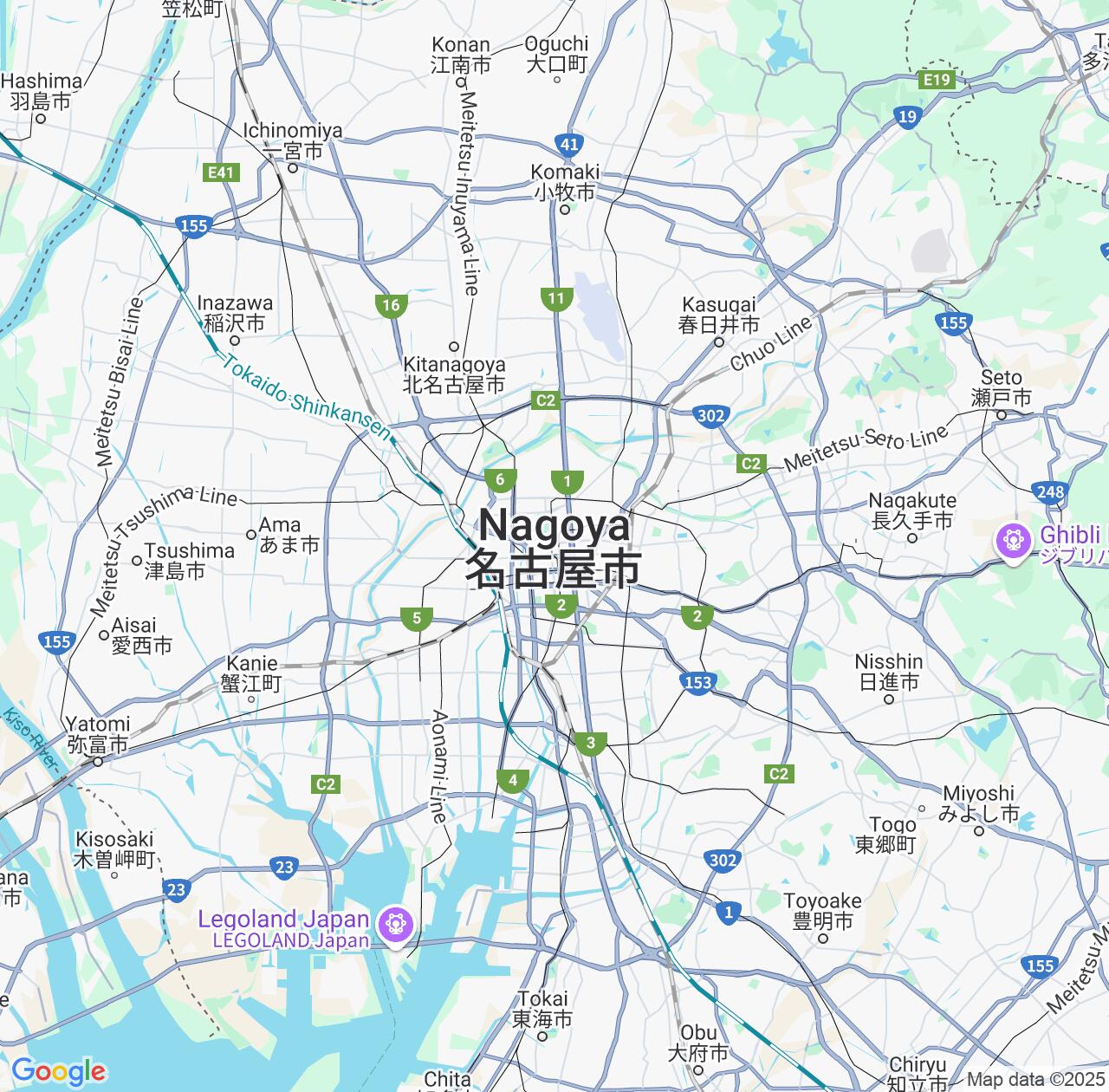 Map image for Intellectual Property Lawyers in Nagoya and Aichi IP firms at coordinates  ; .