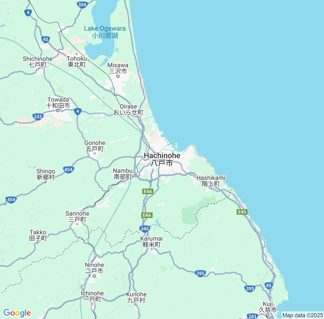 Map image for Intellectual Property Lawyers in Hachinohe and Aomori IP firms at coordinates  ; .