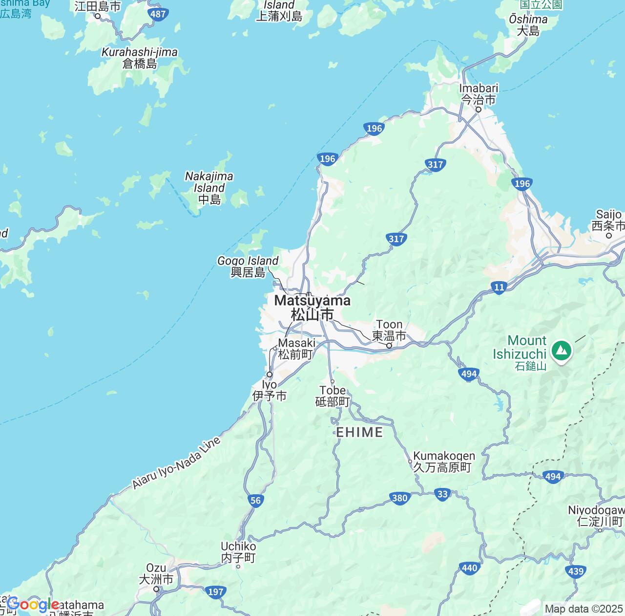 Map image for Intellectual Property Lawyers in Matsuyama and Ehime IP firms at coordinates  ; .