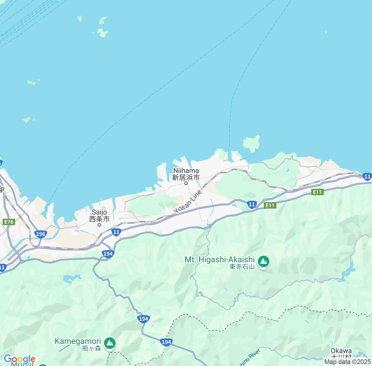 Map image for Intellectual Property Lawyers in Niihama and Ehime IP firms at coordinates  ; .