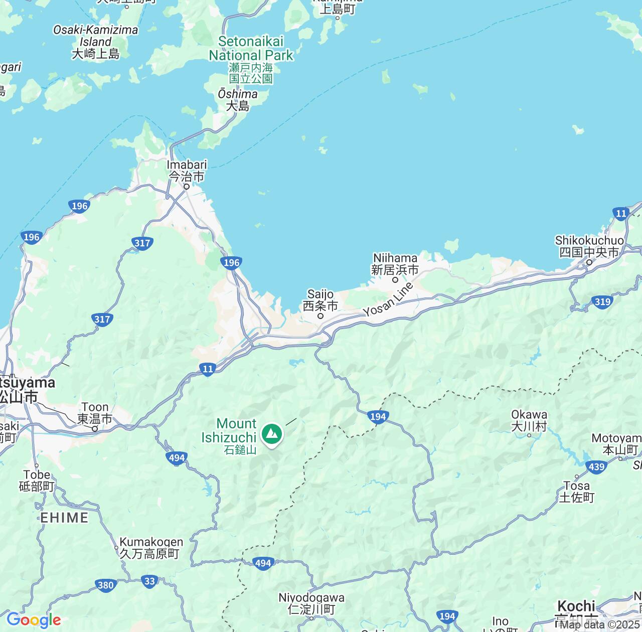 Map image for Intellectual Property Lawyers in Saijo and Ehime IP firms at coordinates  ; .