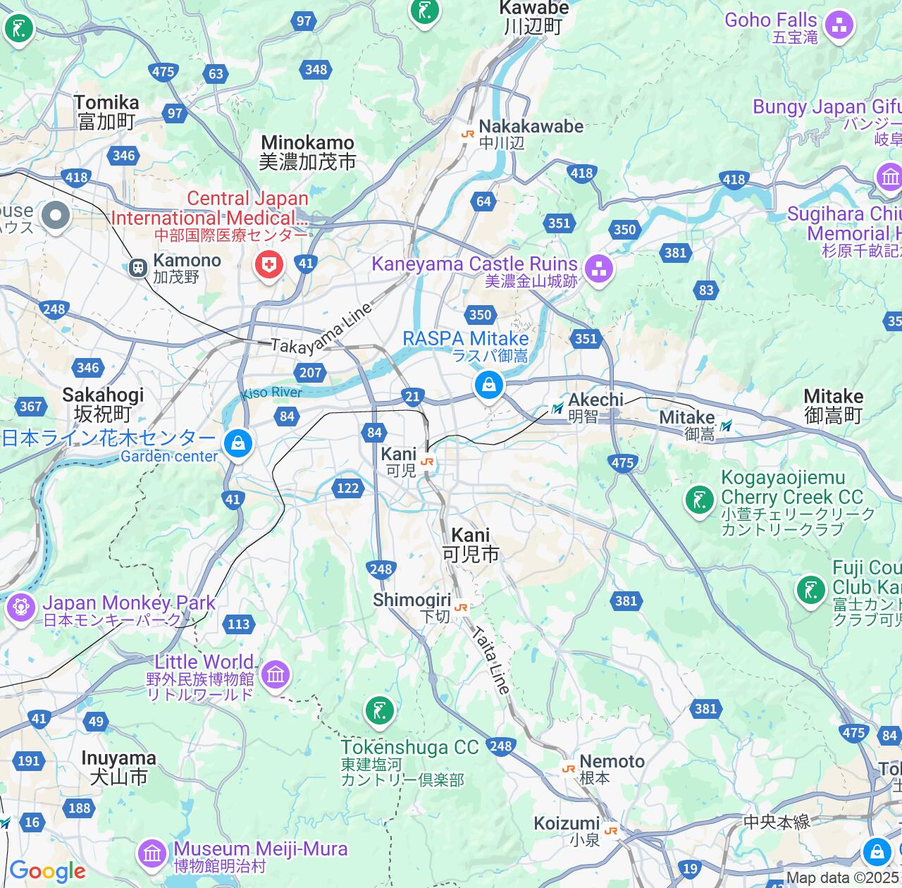 Map image for Intellectual Property Lawyers in Kani and Gifu IP firms at coordinates  ; .