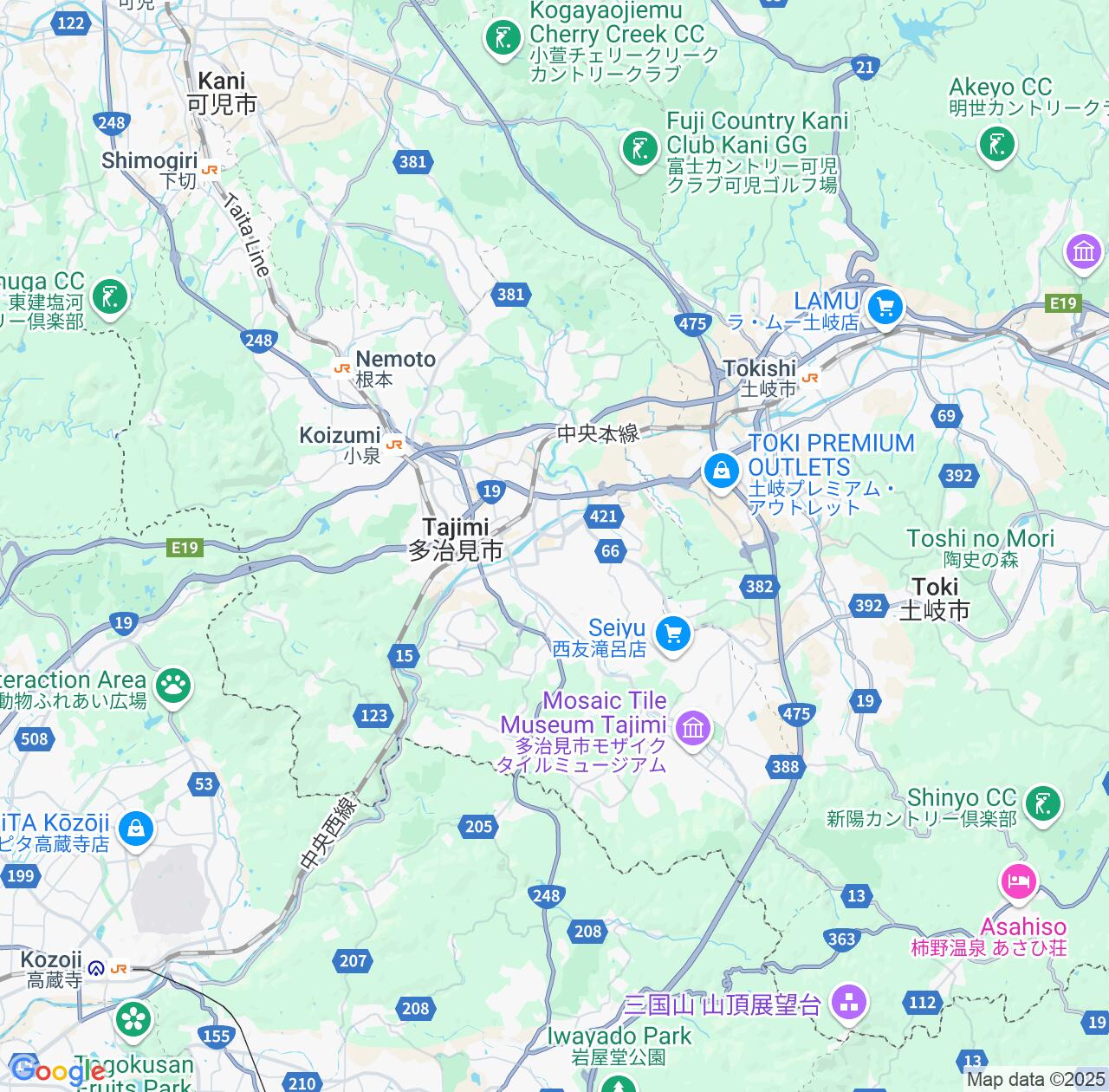 Map image for Intellectual Property Lawyers in Tajimi and Gifu IP firms at coordinates  ; .