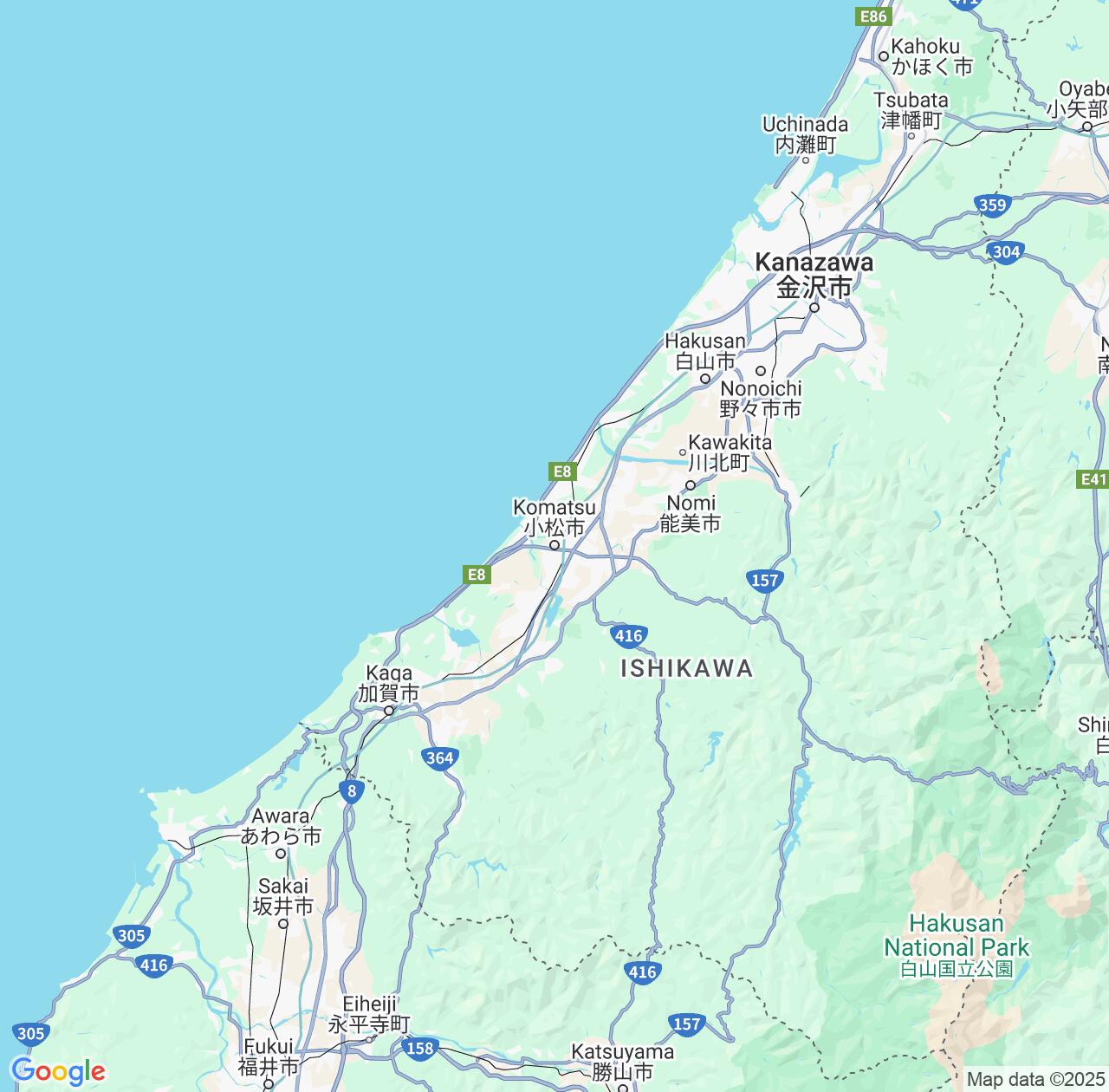 Map image for Intellectual Property Lawyers in Komatsu and Ishikawa IP firms at coordinates  ; .