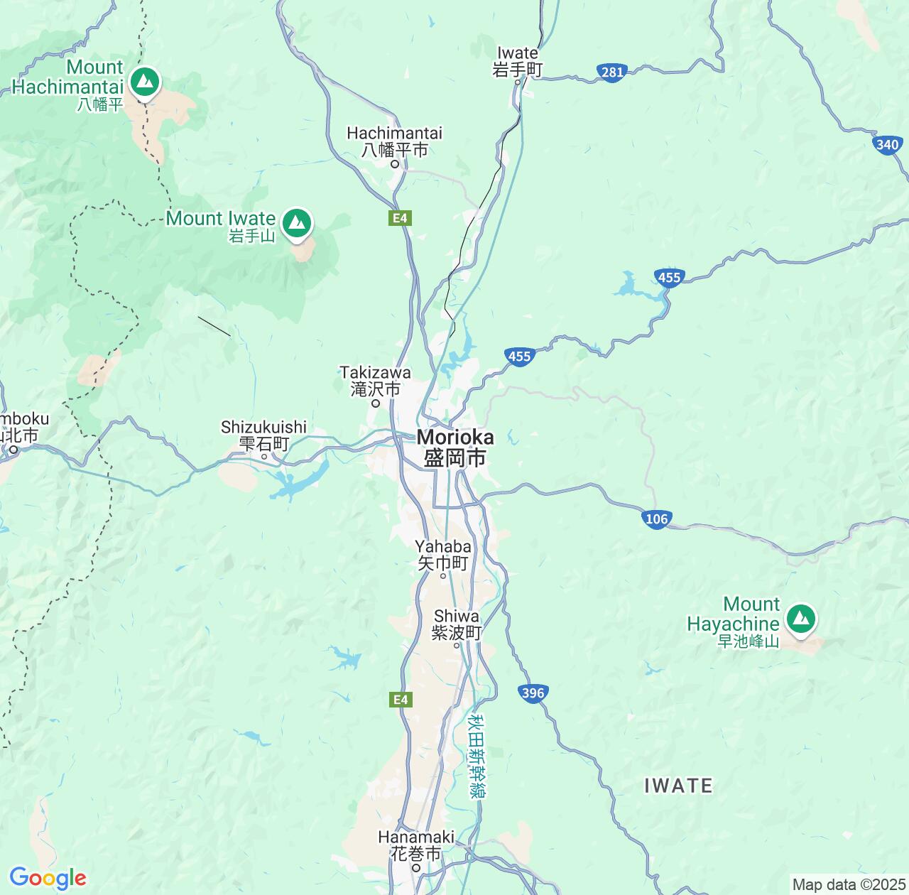 Map image for Intellectual Property Lawyers in Morioka and Iwate IP firms at coordinates  ; .