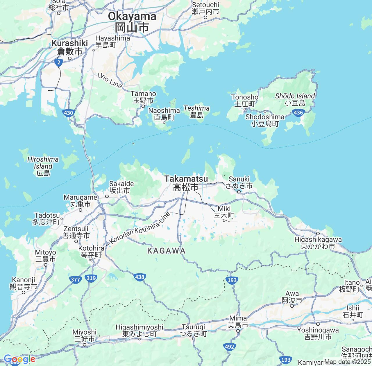 Map image for Intellectual Property Lawyers in Takamatsu and Kagawa IP firms at coordinates  ; .