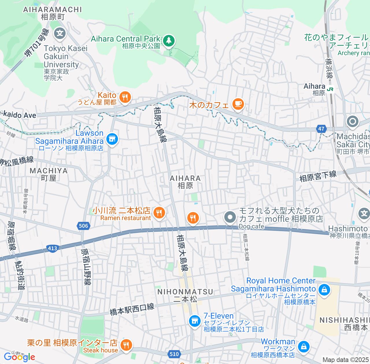 Map image for Intellectual Property Lawyers in Aihara and Kanagawa IP firms at coordinates  ; .