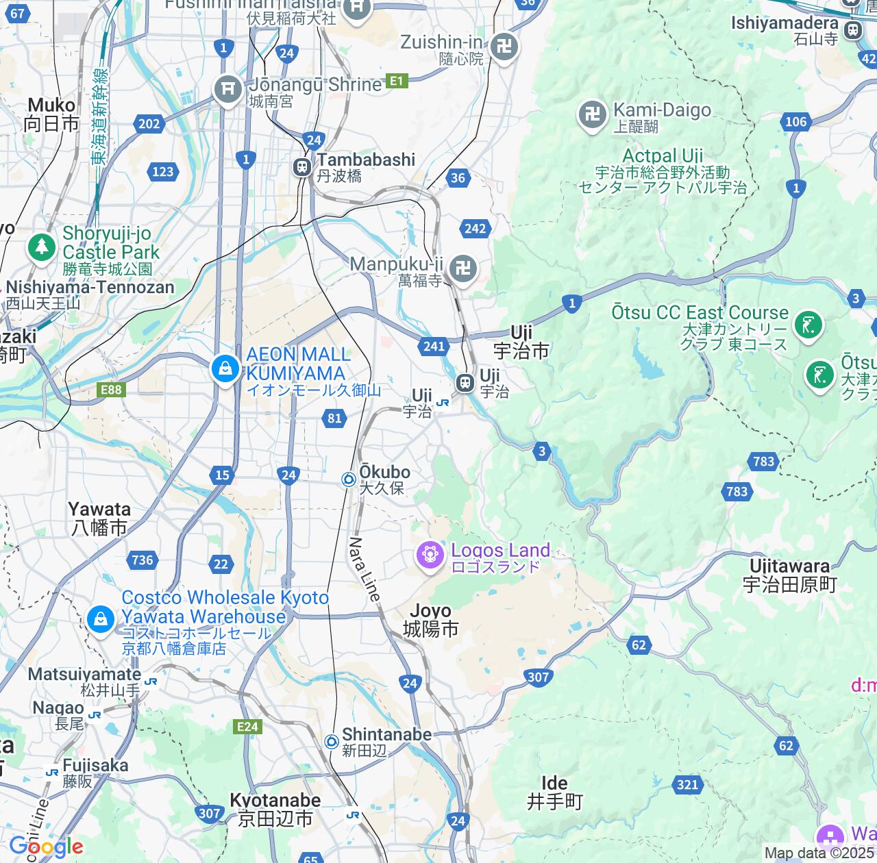 Map image for Intellectual Property Lawyers in Uji and Kyoto IP firms at coordinates  ; .