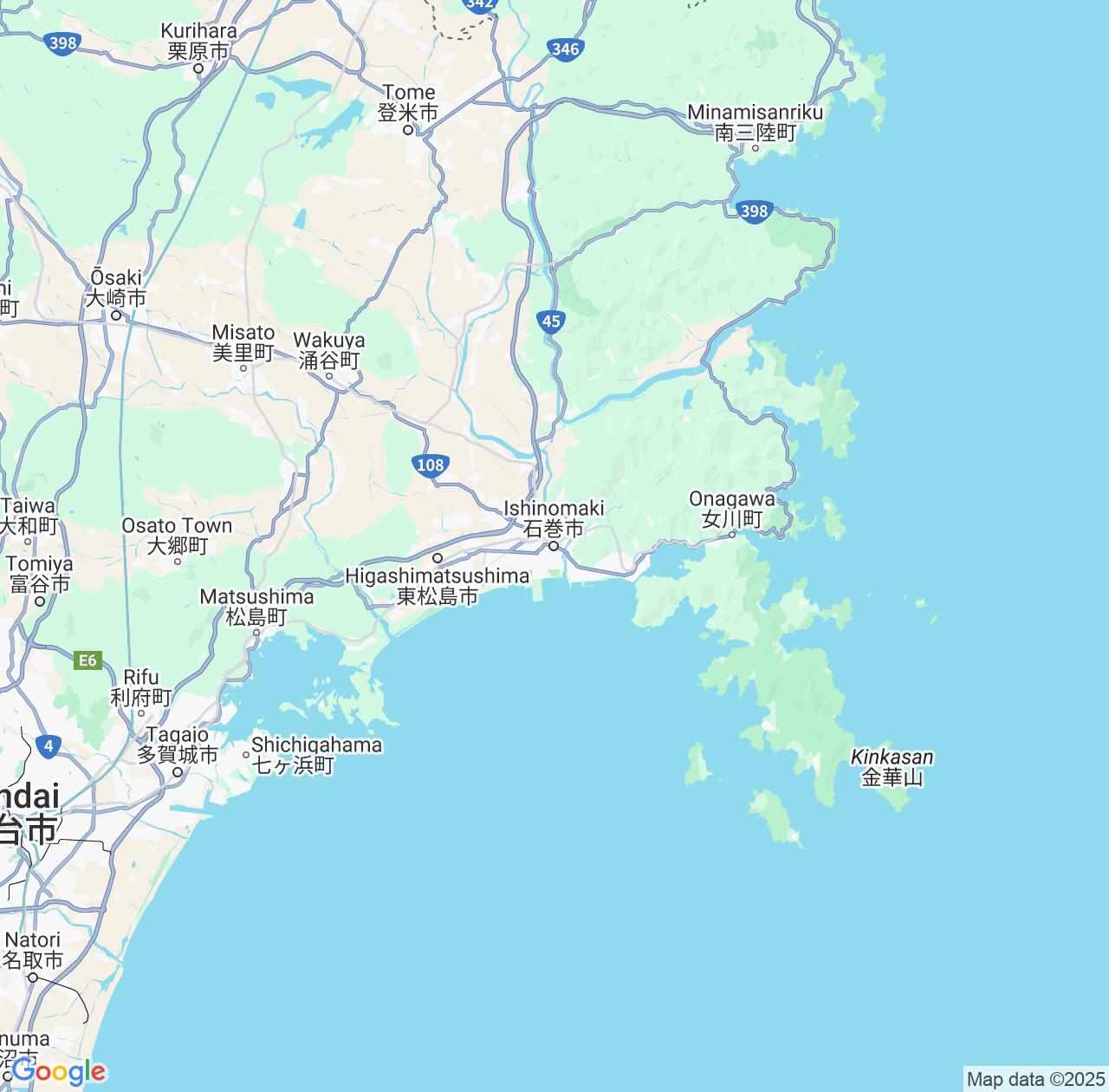 Map image for Intellectual Property Lawyers in Ishinomaki and Miyagi IP firms at coordinates  ; .