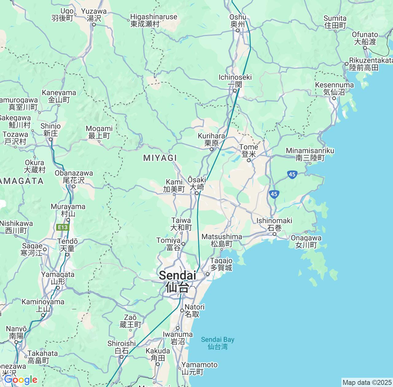 Map image for Intellectual Property Lawyers in Osaki and Miyagi IP firms at coordinates  ; .