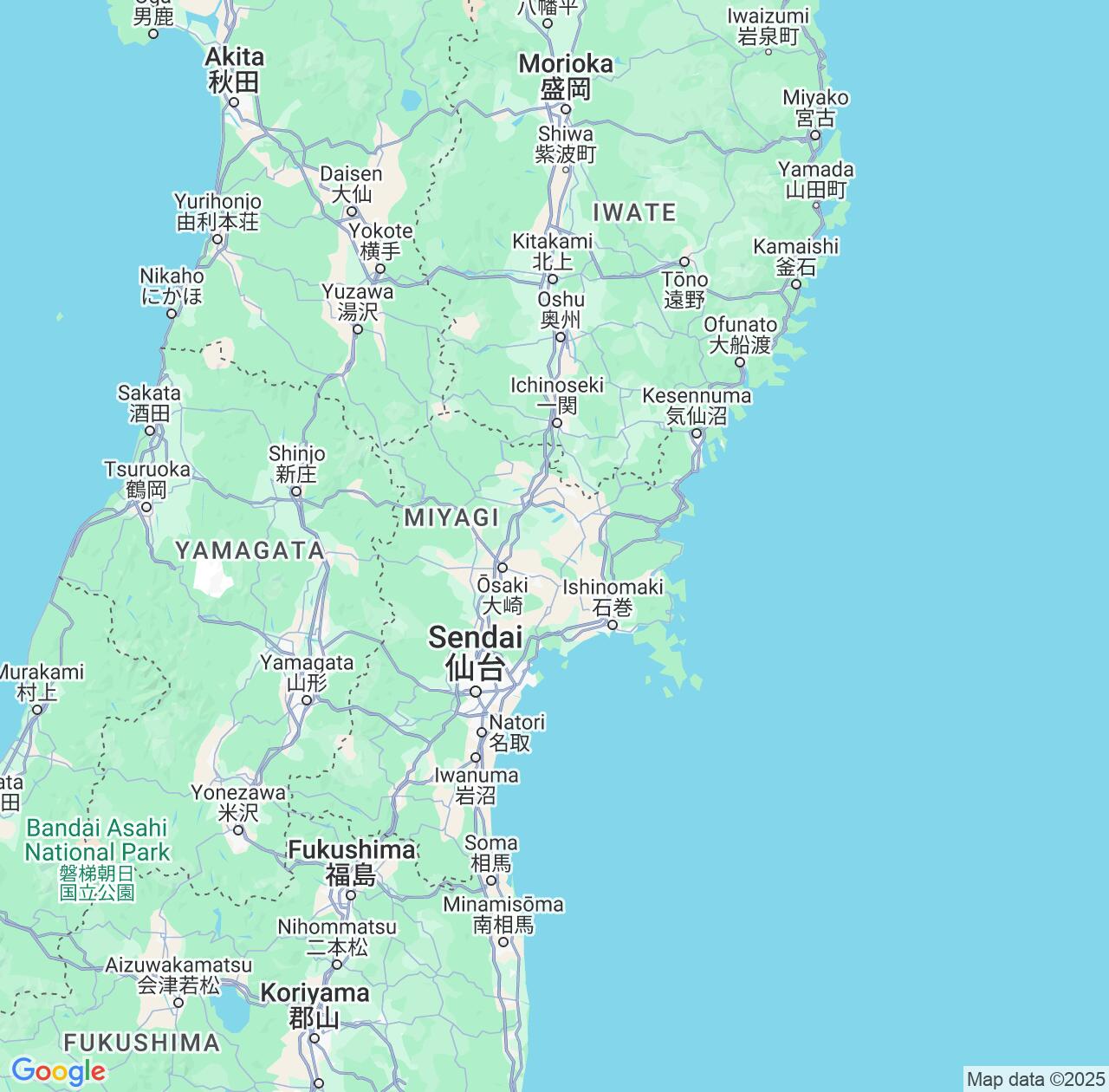 Map image for Intellectual Property Lawyers in Miyagi and Japan IP firms at coordinates  ; .