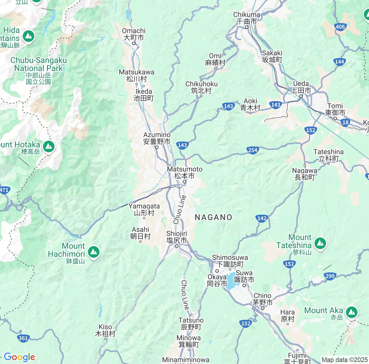 Map image for Intellectual Property Lawyers in Matsumoto and Nagano IP firms at coordinates  ; .