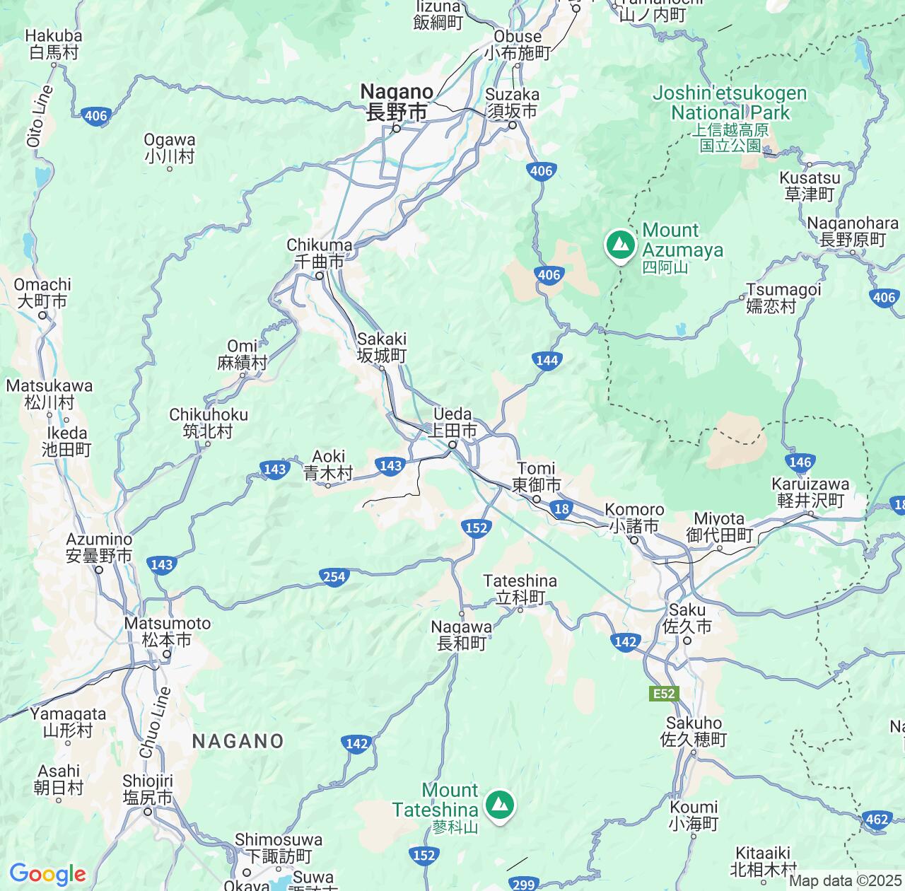 Map image for Intellectual Property Lawyers in Ueda and Nagano IP firms at coordinates  ; .