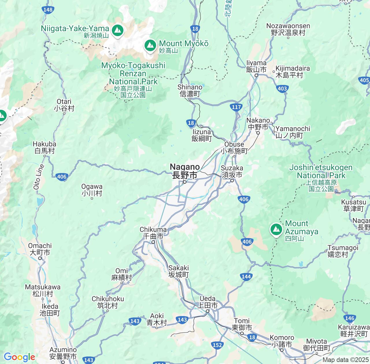 Map image for Intellectual Property Lawyers in Nagano and Japan IP firms at coordinates  ; .
