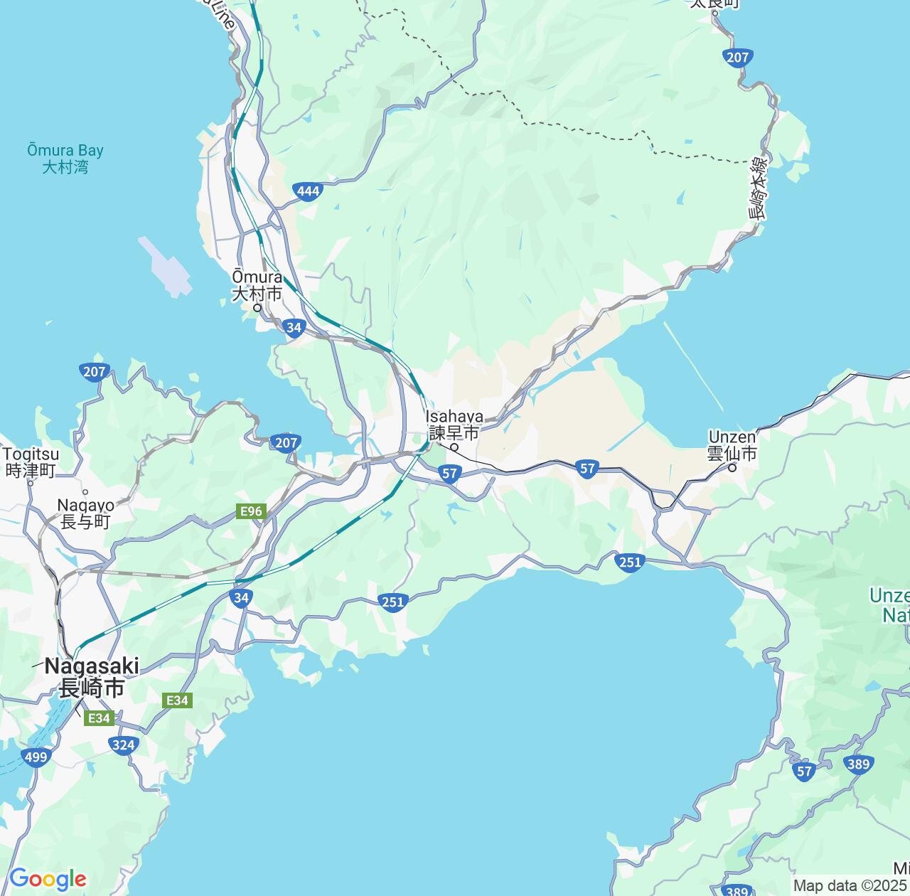 Map image for Intellectual Property Lawyers in Isahaya and Nagasaki IP firms at coordinates  ; .