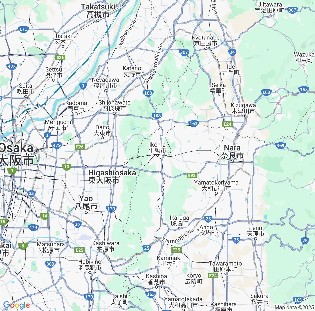 Map image for Intellectual Property Lawyers in Ikoma and Nara IP firms at coordinates  ; .