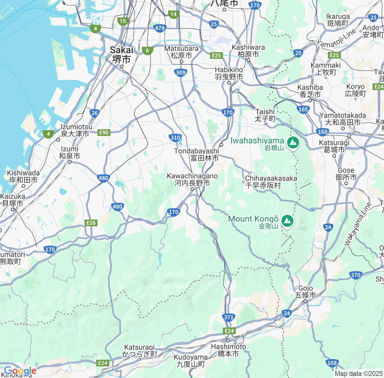 Map image for Intellectual Property Lawyers in Kawachi-Nagano and Osaka IP firms at coordinates  ; .