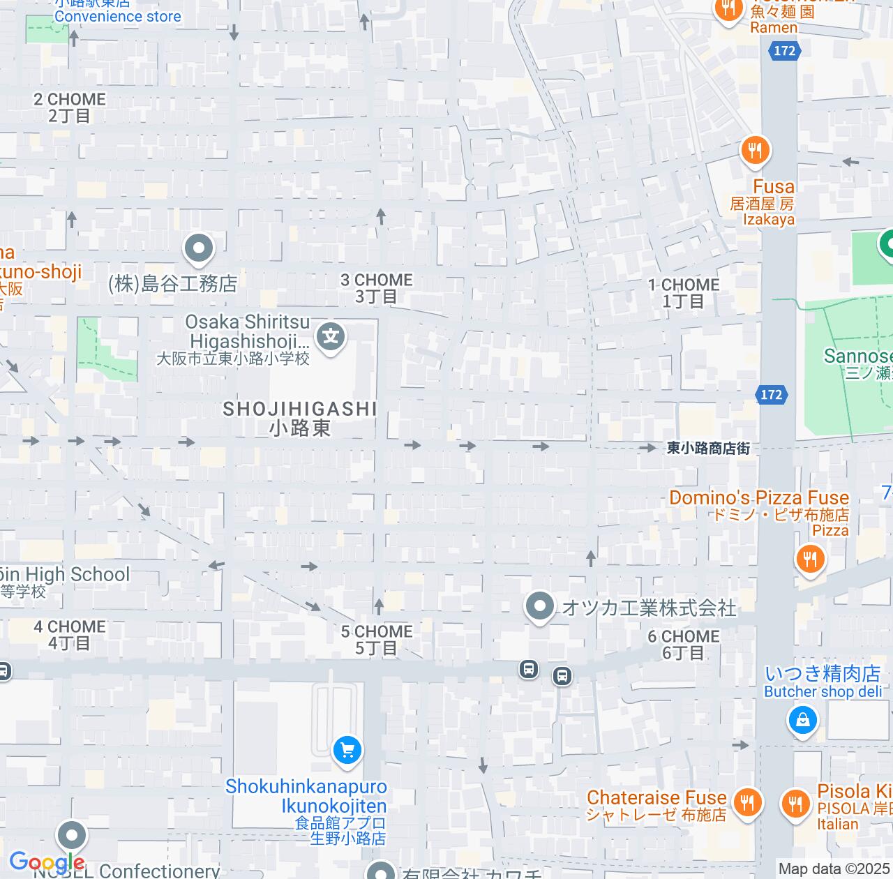 Map image for Intellectual Property Lawyers in Matsubara and Osaka IP firms at coordinates  ; .