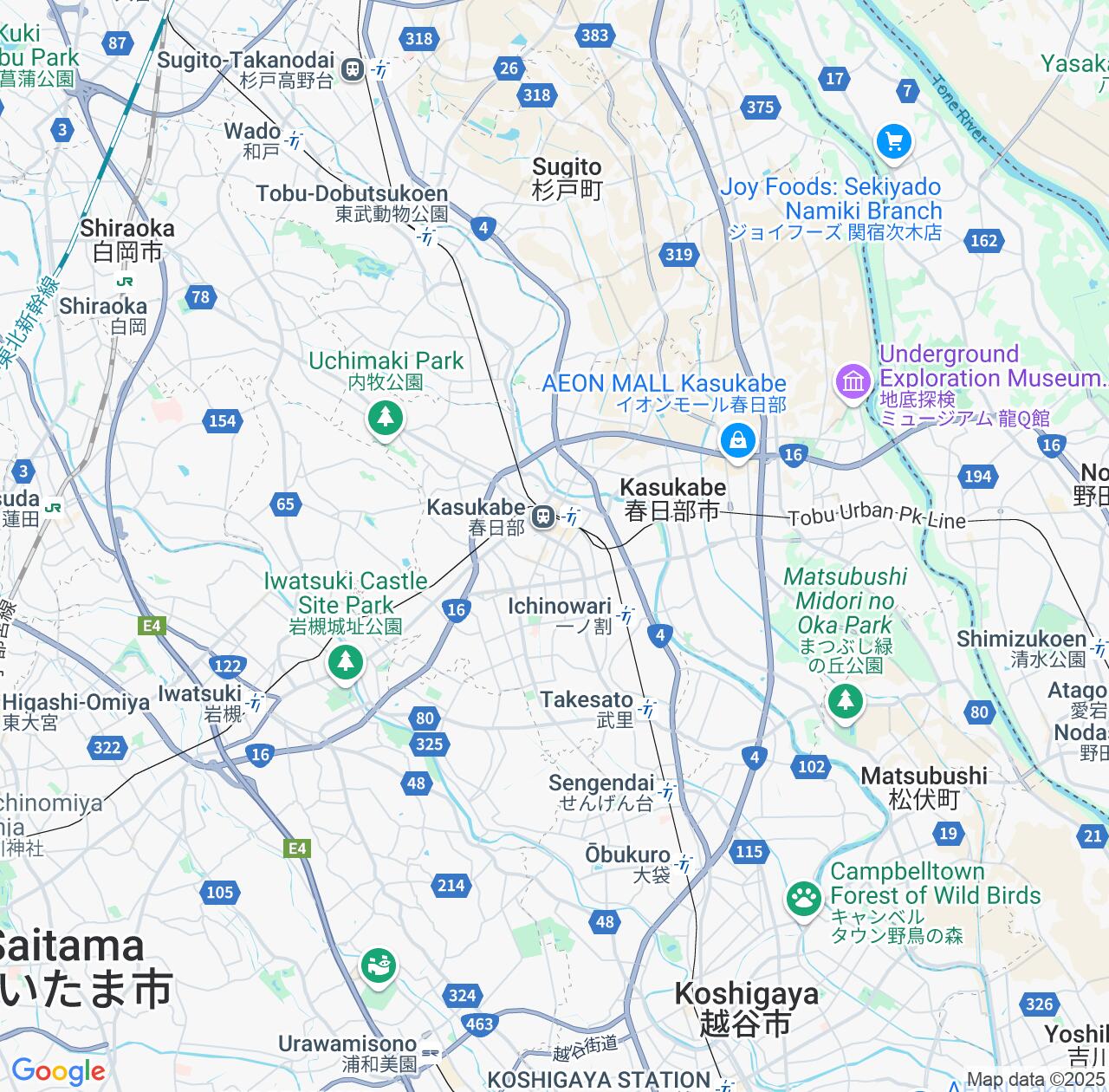 Map image for Intellectual Property Lawyers in Kasukabe and Saitama IP firms at coordinates  ; .