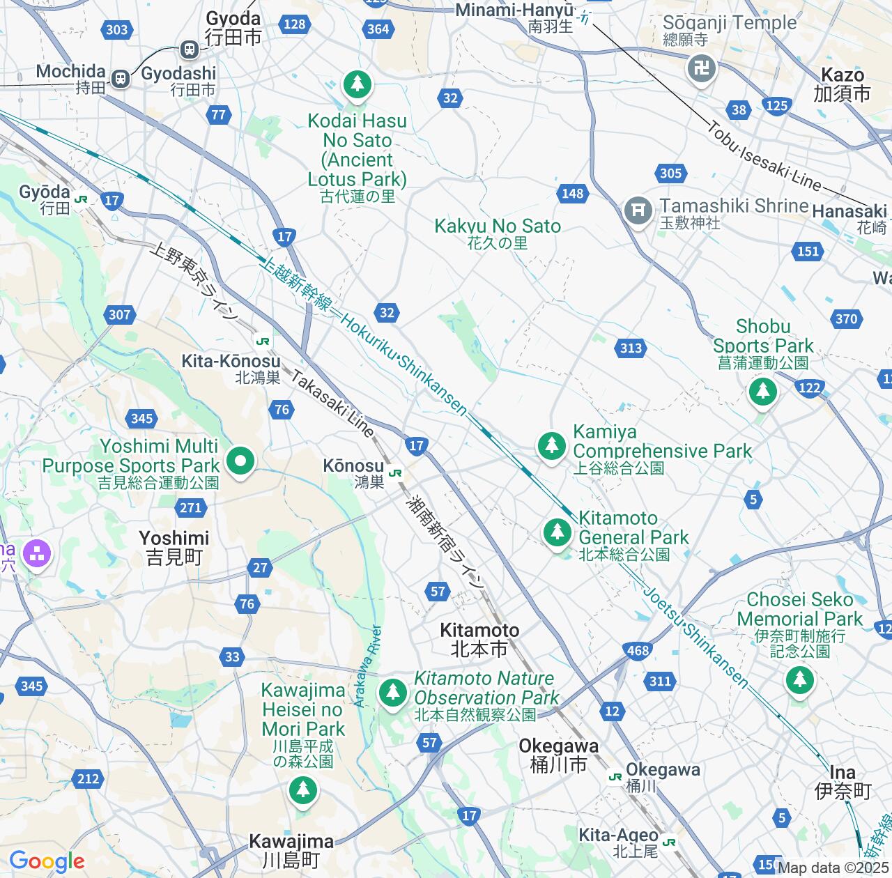 Map image for Intellectual Property Lawyers in Konosu and Saitama IP firms at coordinates  ; .