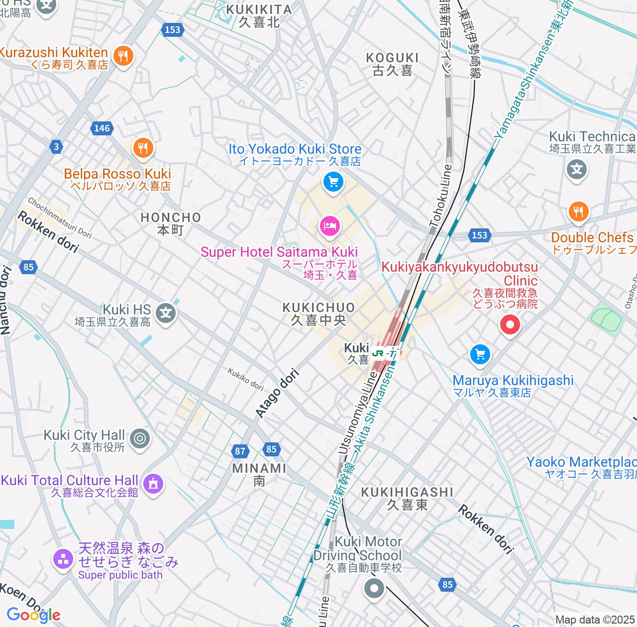 Map image for Intellectual Property Lawyers in Kukichuo and Saitama IP firms at coordinates  ; .