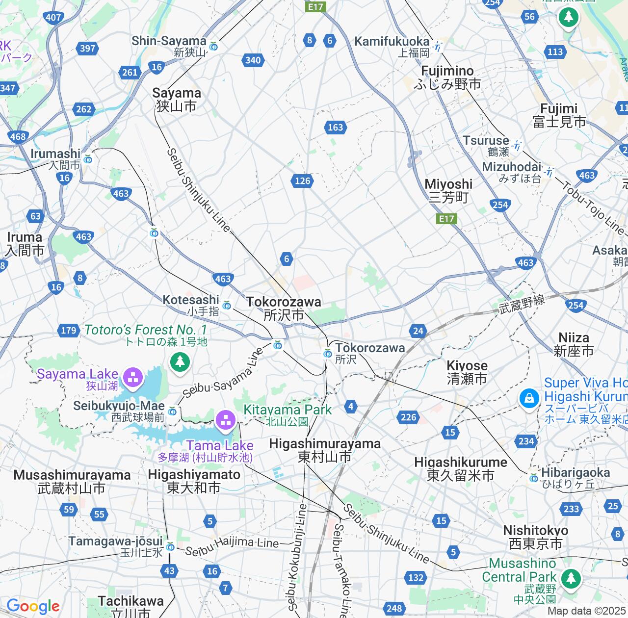 Map image for Intellectual Property Lawyers in Tokorozawa and Saitama IP firms at coordinates  ; .