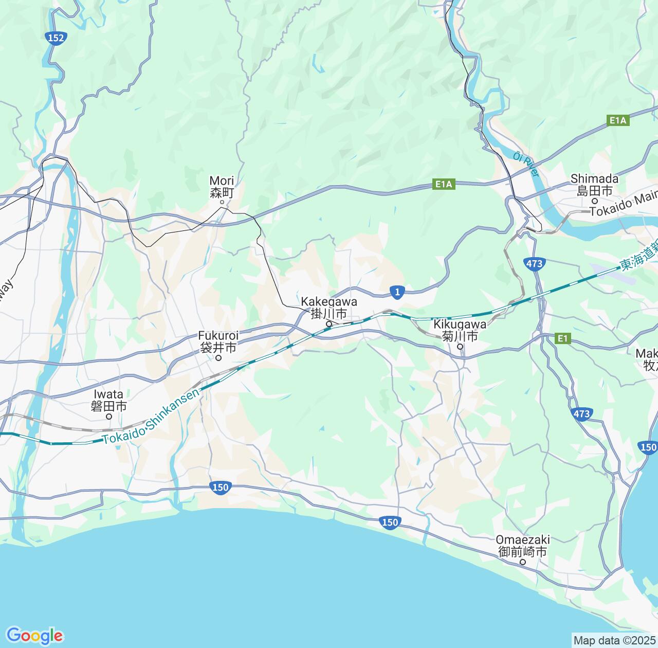Map image for Intellectual Property Lawyers in Kakegawa and Shizuoka IP firms at coordinates  ; .