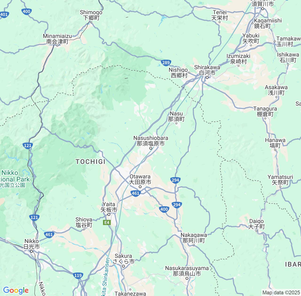 Map image for Intellectual Property Lawyers in Nasushiobara and Tochigi IP firms at coordinates  ; .