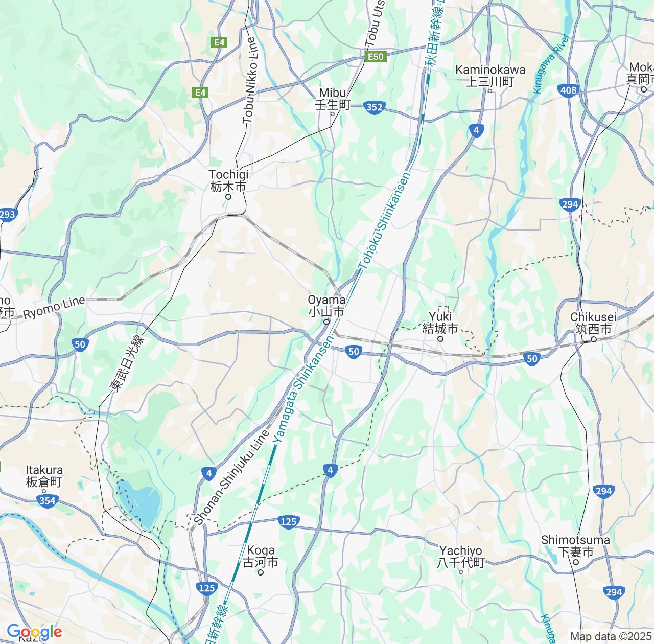 Map image for Intellectual Property Lawyers in Oyama and Tochigi IP firms at coordinates  ; .