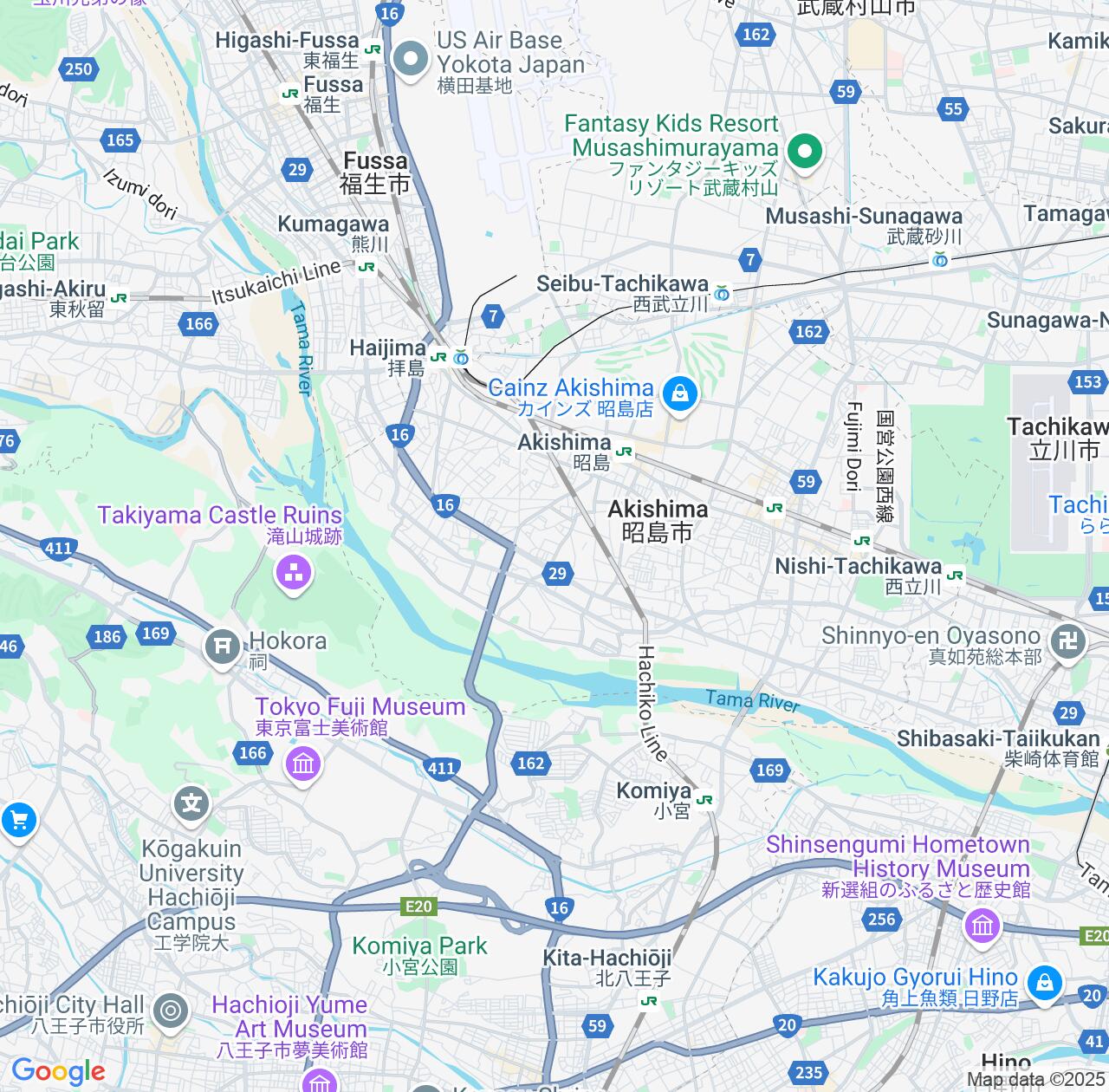 Map image for Intellectual Property Lawyers in Akishima and Tokyo IP firms at coordinates  ; .