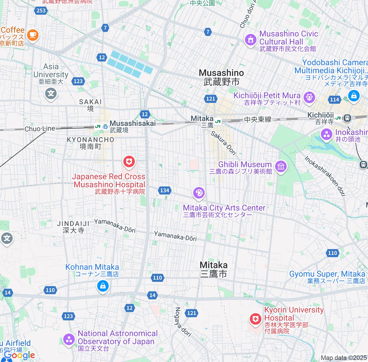 Map image for Intellectual Property Lawyers in Kamirenjaku and Tokyo IP firms at coordinates  ; .