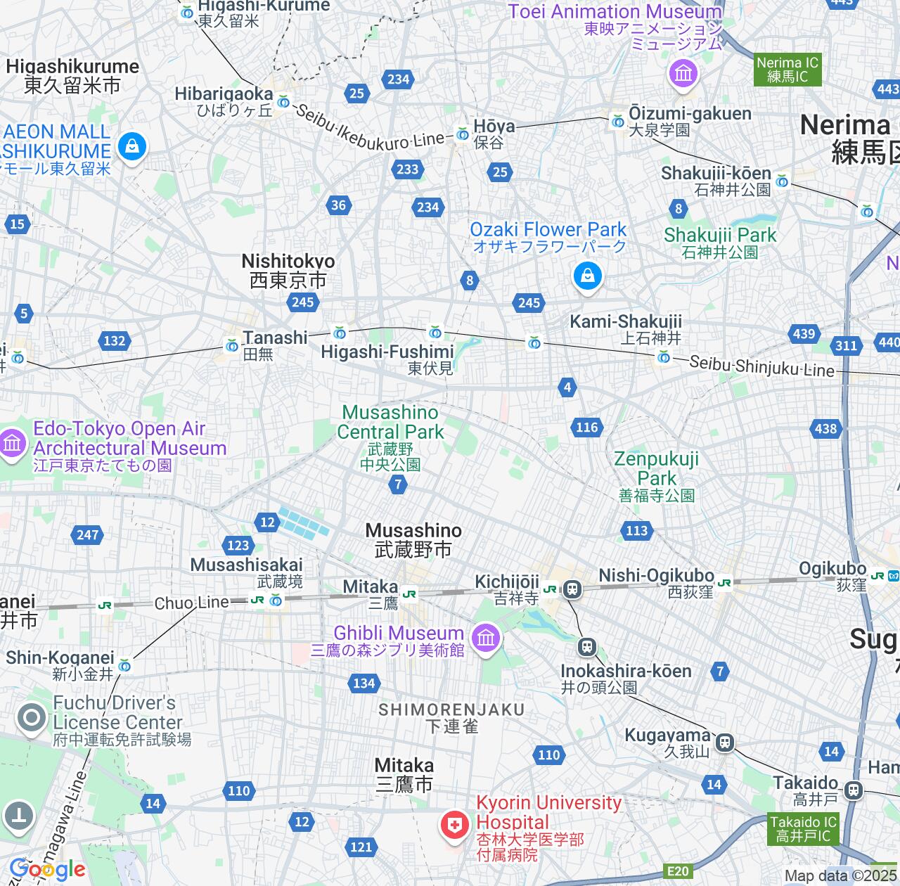 Map image for Intellectual Property Lawyers in Musashino and Tokyo IP firms at coordinates  ; .