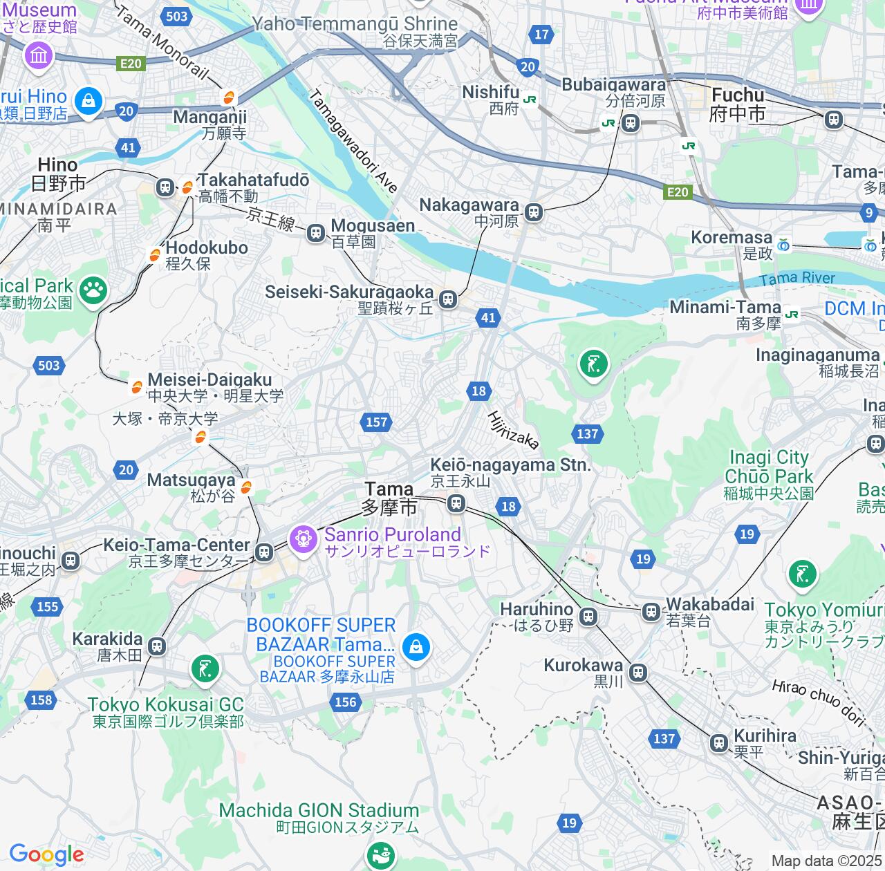 Map image for Intellectual Property Lawyers in Tama and Tokyo IP firms at coordinates  ; .