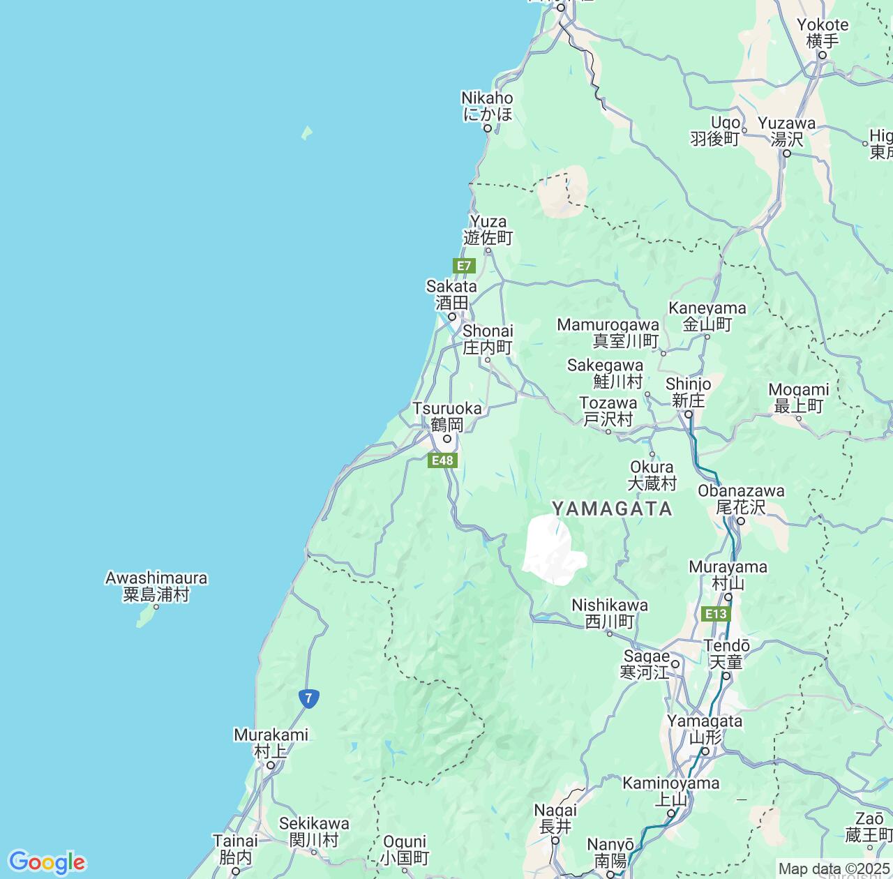 Map image for Intellectual Property Lawyers in Tsuruoka and Yamagata IP firms at coordinates  ; .