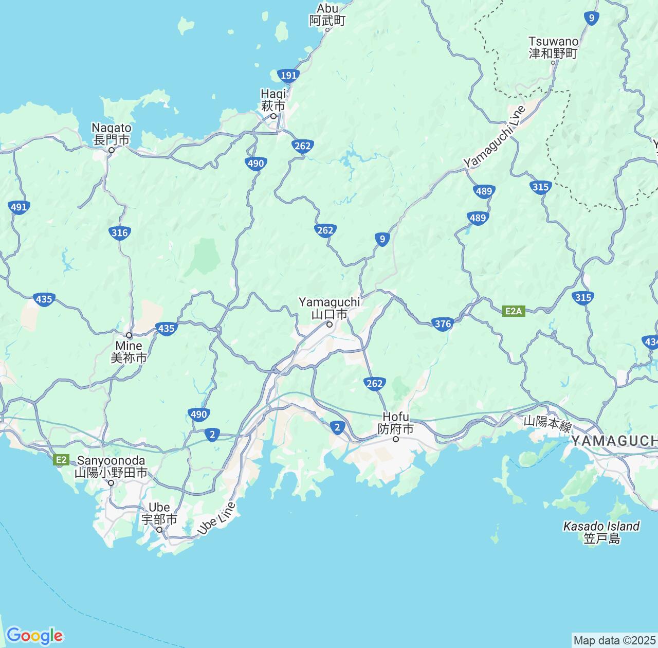 Map image for Intellectual Property Lawyers in Yamaguchi and Japan IP firms at coordinates  ; .