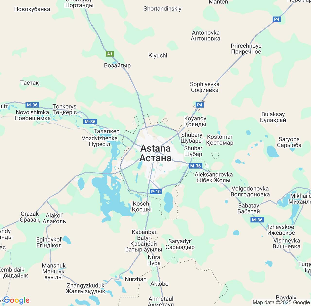 Map image for Intellectual Property Lawyers in Astana and Kazakhstan IP firms at coordinates  ; .