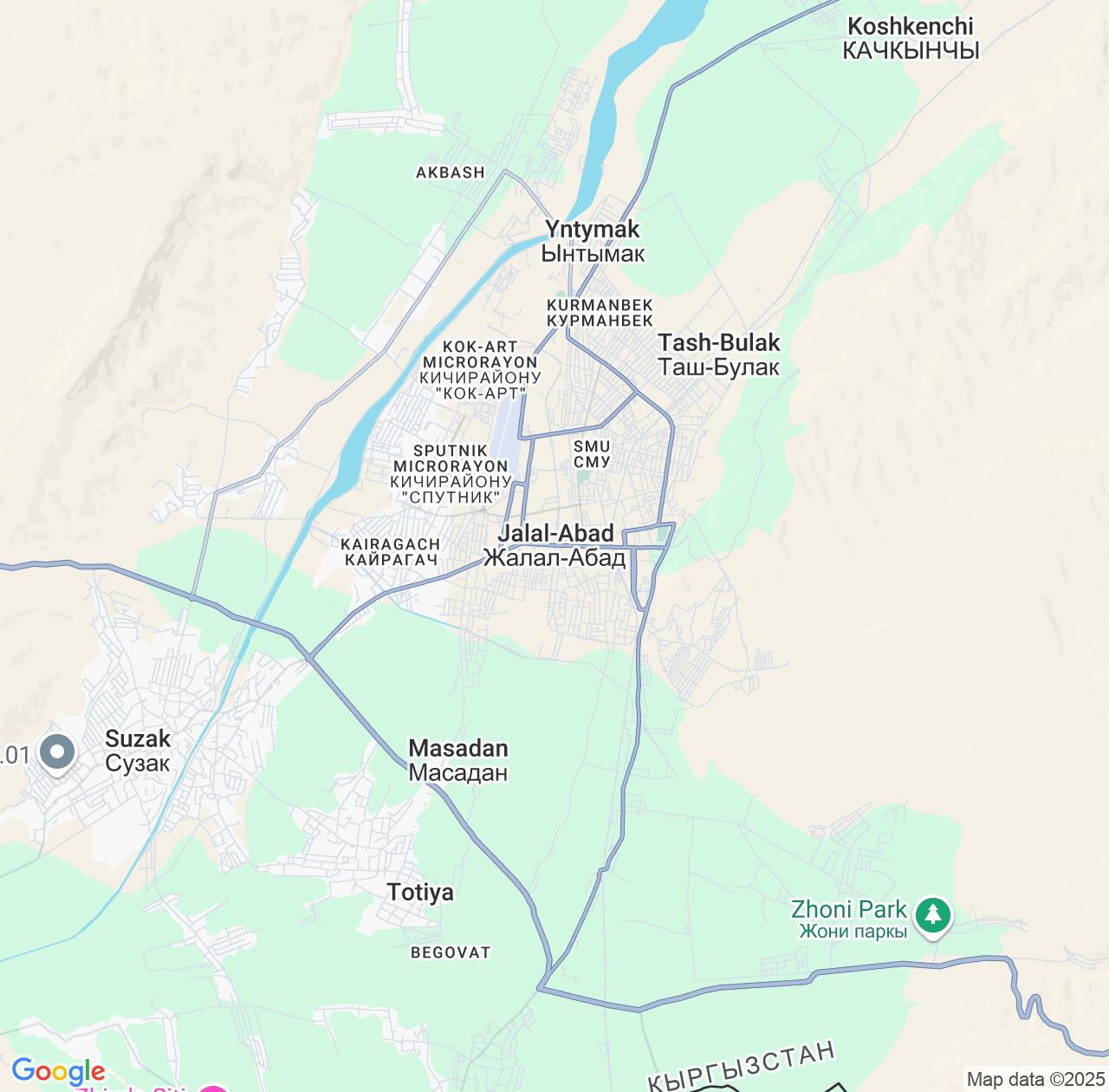 Map image for Intellectual Property Lawyers in Jalal-Abad and Jalal-Abad Region IP firms at coordinates  ; .