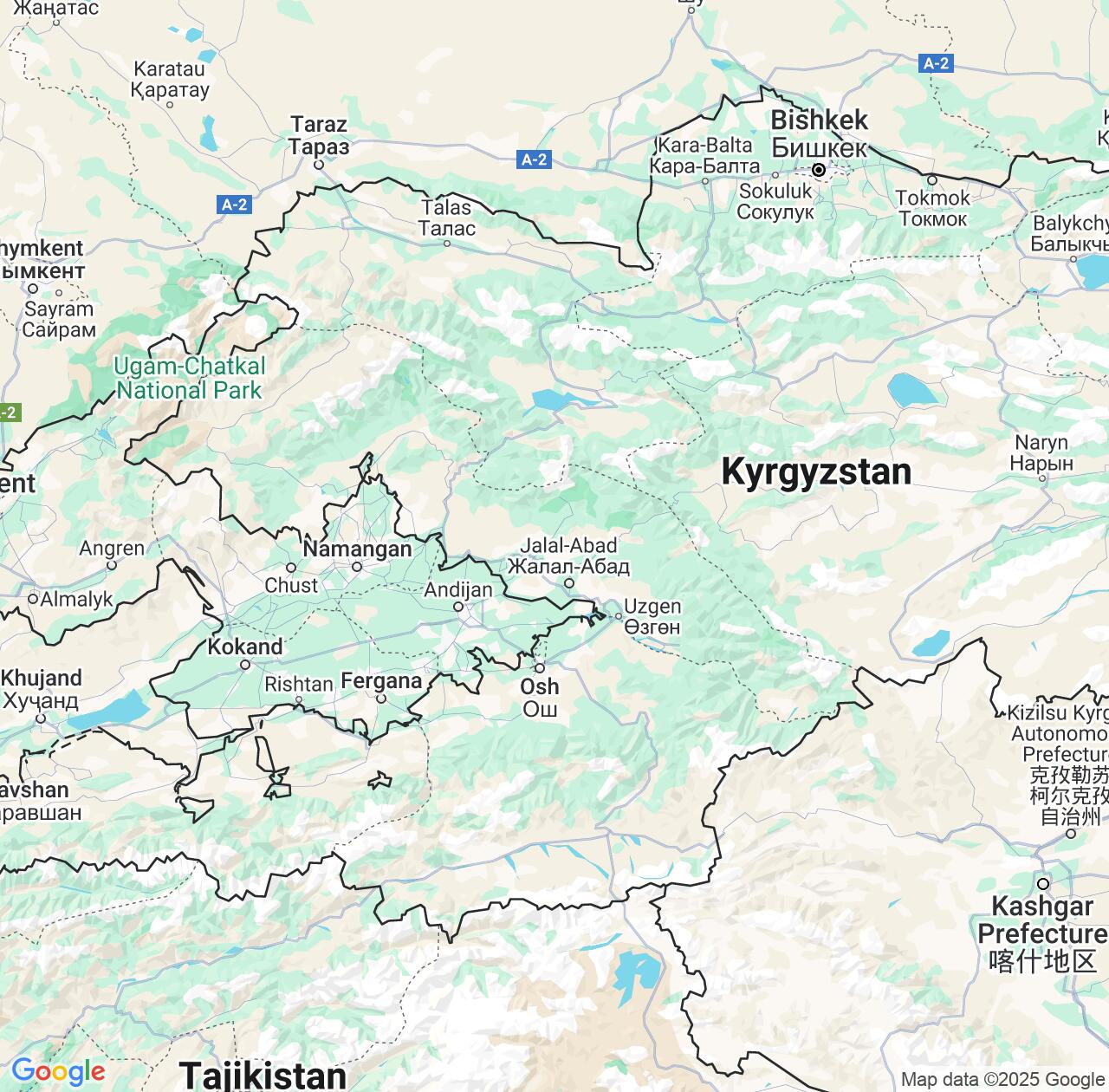 Map image for Intellectual Property Lawyers in Jalal-Abad Region and Kyrgyzstan IP firms at coordinates  ; .