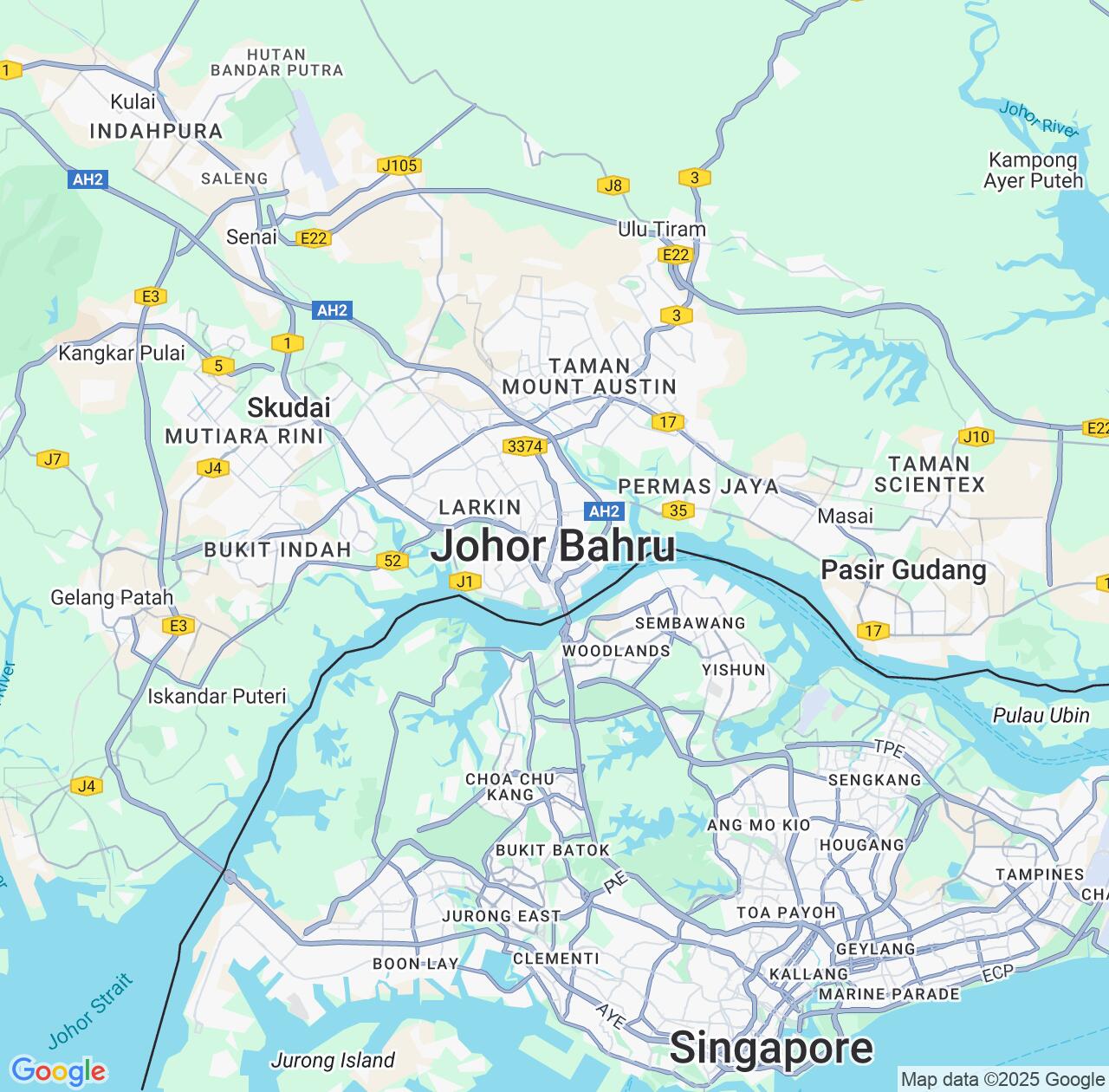 Map image for Intellectual Property Lawyers in Johor Bahru and Johor IP firms at coordinates  ; .