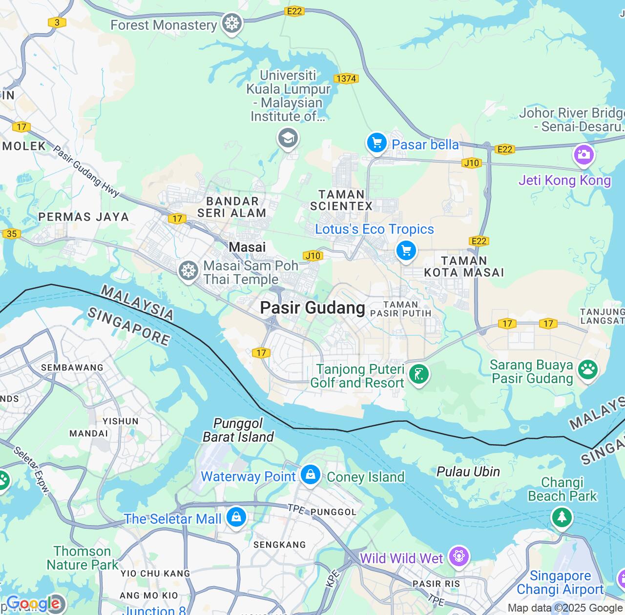 Map image for Intellectual Property Lawyers in Pasir Gudang and Johor IP firms at coordinates  ; .