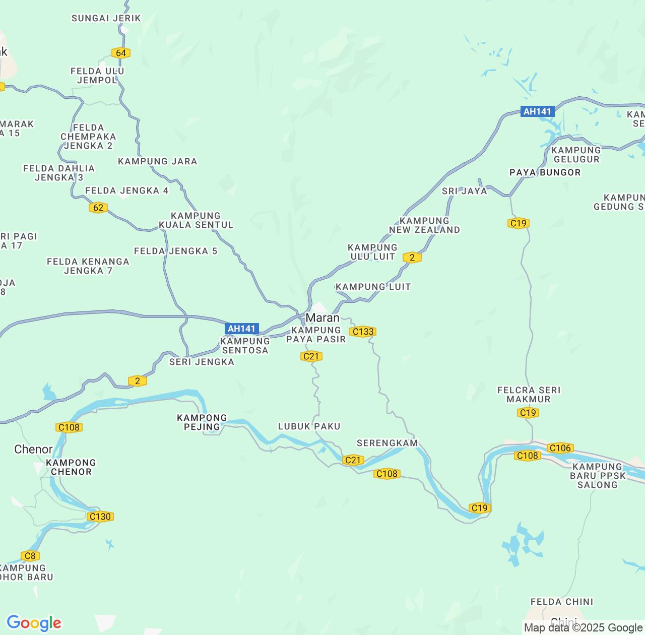 Map image for Intellectual Property Lawyers in Maran and Pahang IP firms at coordinates  ; .
