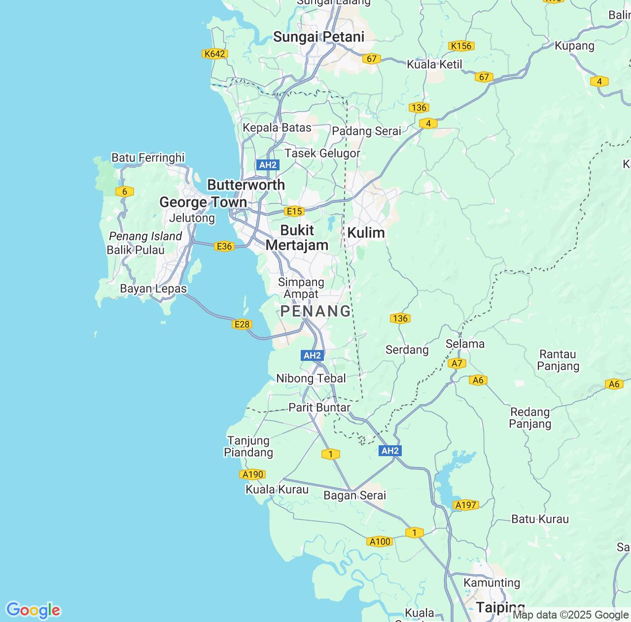 Map image for Intellectual Property Lawyers in Kampung Sungai Glugur and Penang IP firms at coordinates  ; .